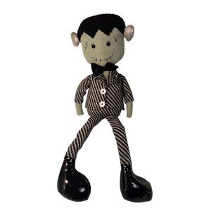 Studio 10.31 Plush Frankenstein 23“ Doll Weighted Halloween Shelf Sitter Horror